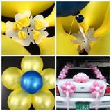 50 stuks bloem ballonnen Decoratie accessoires pruim clip verjaardag bruiloft partij plastic ballon clip