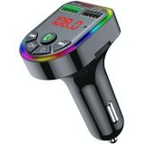 F5 Auto FM-zender Bluetooth Hands-Free MP3 Music Player Kleurrijke Sfeer Licht