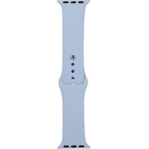 Voor Apple Watch Series 6 & SE & 5 & 4 44mm / 3 & 2 & 1 42mm Siliconen horloge vervangende band  lange sectie (Men)(Lilac Purple)