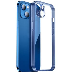 JOYROOM JR-BP912 Star Shield TPU + Aviation Glass Phone Case voor iPhone 13 Pro (transparant blauw)