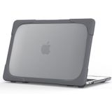 Voor MacBook Pro 13 3 inch met Touch Bar (A2159 / A1989) TPU + PC Twee kleuren laptop beschermhoes (grijs)