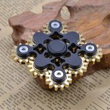 Nine Pure Copper Gear Linkage EDC Fidget Spinner Decompressie Toy(Black)