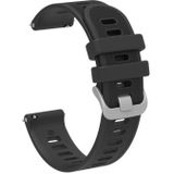 For Amazfit BIP U 20mm Silicone Twill Watch Band(Black)