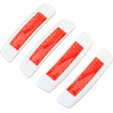 4 STKS auto deur Noctilucent anti-botsing strip bescherming bewakers TRIMs stickers (rood)