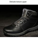 GG-858 Heren Snowboots Fluwelen Houd Warm Dikke Bodem Herenlaarzen  Maat: 36 (Donkerbruin)