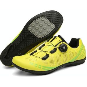 T27 Cycling Ademend Power-assisted Mountain Fietsschoenen  Grootte: 47 (Rubber-Yellow)