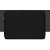 BAONA BN-Q001 PU-lederen laptoptas  kleur: dubbellaags middernacht zwart  grootte: 13/13.3 / 14 inch