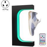 LM-001 LED-verlichting magnetische levitatie schoenen displaystandaard  stijl: 15 mm zwart + kleur licht + RC (AU-stekker)