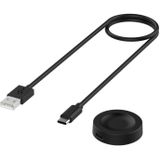 Voor Huawei Watch GT 2 Pro / GT 2 ECG / GT 2 Porsche Ver USB magnetische oplaadkabel  Lengte: 1m  Stijl: Officile versie (Zwart)