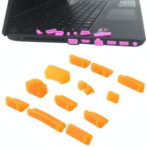 13 in 1 Universele Siliconen Anti-Dust Pluggen voor laptop (Oranje)