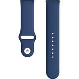 Voor Galaxy Watch Active 2 Smart Watch Solid Color Siliconen polsband horlogeband  grootte: S(Blauw)