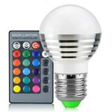 3W RGB LED lamp 16 Color Magic Night lamp dimbaar Podiumlicht met 24-toetsen afstandsbediening E27