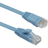 0.5m CAT6 ultra-dunne platte Ethernet netwerk LAN kabel  Patch leiden RJ45 (blauw)