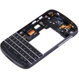 3 in 1 voor BlackBerry Q10 (middelste Frame Bezel  toetsenbord + achterplaat huisvesting Camera Lens Panel) volledige vergadering huisvesting Cover