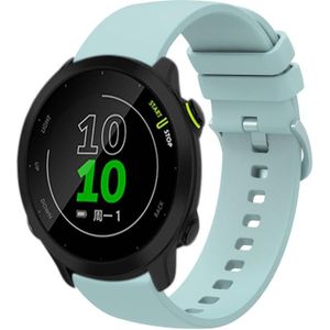 Voor Garmin Forerunner 158 20mm effen kleur zachte siliconen horlogeband