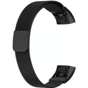 Voor Huawei Band 3 Pro / 4 Pro Milanese vervangende riem watchband (zwart)