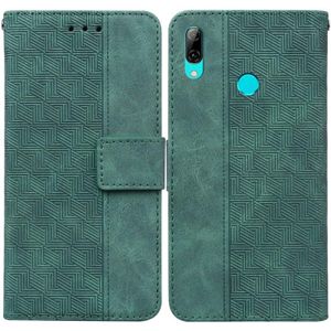 Voor Huawei P Smart 2019 / Honor 10 Lite Geometric relif lederen telefooncase