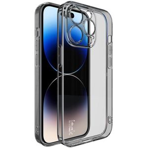 Voor iPhone 14 Pro Max imak UX-5-serie schokbestendig TPU-beschermend telefoonhoesje (transparant zwart)