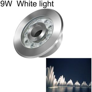 9W landschap ring LED roestvrijstaal onderwater fontein licht (wit licht)