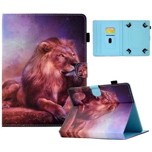 Voor 8 inch tablet Elektrisch geperst TPU lederen tablethoes (Lion King)