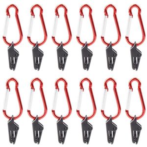 20 PCS Camping Tent Windproof Fixing Clip Outdoor Barbecue Canopy Tarp Fixed Pull Point Clip