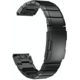 Voor Garmin Fenix 6 Sapphire GPS 22mm Tortoise Shell roestvrijstalen horlogeband
