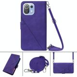 Voor Xiaomi MI 11 Lite Crossbody 3D relifs flip lederen telefoonhoes