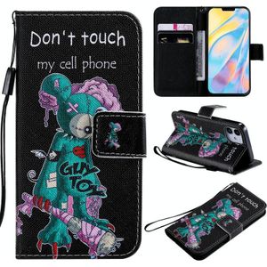 Schilderij Horizontale Flip Lederen Case met Houder & Card Slot & Lanyard Voor iPhone 12 mini(Cyclops)