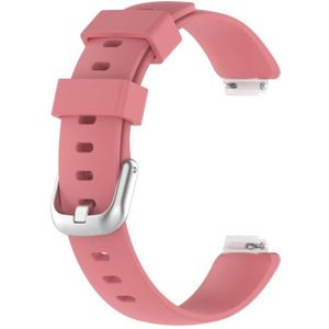 Voor Fitbit Inspire 2 TPE vervangende band watchband  maat:S(rood)