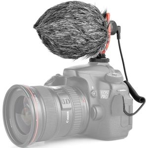 YELANGU MIC10 YLG9920A Professional Interview Condenser Video Shotgun Microfoon met 3 5mm audiokabel voor DSLR & DV Camcorder (Zwart)