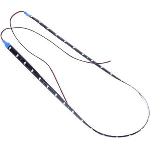 60cm 30 LED waterdicht flexibele auto Strip licht  DC 12V (oranje licht)