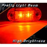 2 stuks 10-30V Auto Truck Trailer Piranha LED kant Marker Blinker lichten lamp  rood licht