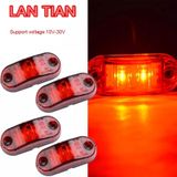 2 stuks 10-30V Auto Truck Trailer Piranha LED kant Marker Blinker lichten lamp  rood licht