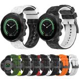 For Suunto 7 24mm Mixed-Color Silicone Watch Band(White+Black)
