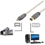 IEEE 1394 FireWire 6 Pin to 4-Pin kabel  lengte: 5m