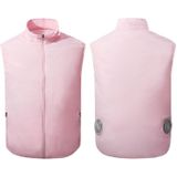 Koeling Heatstroke Preventie Outdoor Ice Cool Vest Overalls met Fan  Grootte: XL (Pink)