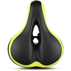 Reflecterende seat bicycle seat zadelstoel (Zwart groen)