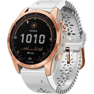 Voor Garmin Fenix 7S/6S/5S Quick Release Lace siliconen horlogeband