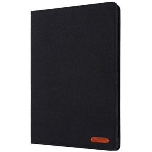 Voor iPad 10.2 Doek Stijl TPU Platte Beschermende Shell (Zwart)