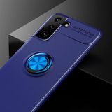 Voor Samsung Galaxy S30 Plus metalen ringhouder 360 graden roterende TPU-behuizing (blauw+blauw)