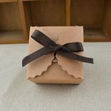 10 stuks Retro Mini Kraft papier vak DIY bruiloft gunst geschenkdoos kleine Taartdoos (wit)