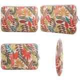 Lisen 7.0 inch Sleeve Case Colorful Leaves Zipper Briefcase Carrying Bag(White)