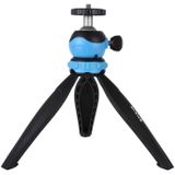 PULUZ 20cm Pocket Plastic Statief mount met 360 graden Bal Hoofd voor smartphones  GoPro  DSLR Camera's (Blauw)