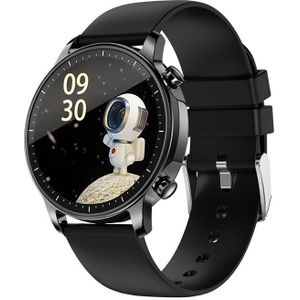 V23 1.28inch IPS-kleurenscherm Smart Watch IP67 Waterproof  ondersteuning hartslagbewaking/bloeddrukbewaking/bloedzuurstofbewaking/slaapbewaking(zwart)