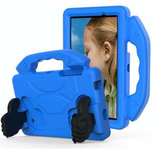 Voor Galaxy Tab 4 7.0 T230 / T231 EVA Materiaal kinderen platte anti vallende deksel beschermende shell met duimbeugel (blauw)