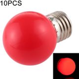 10 stuks 2W E27 2835 SMD Home Decoratie LED gloeilampen  DC 12V (rood licht)