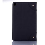 Retro boek stijl horizontale Flip lederen case voor Galaxy tab een 8 (2019) P200/P205  met houder & card slots & portemonnee (zwart)