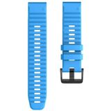 Voor Garmin Fenix 6X 26mm Siliconen Smart Watch Vervanging strap Polsbandje (Sky Blue)