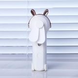 Handheld hydraterende apparaat oplaadbare ventilator Mini USB opladen Spray bevochtiging kleine ventilator (M9 wit konijn)