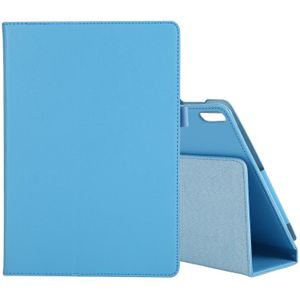 Voor Lenovo Tab 4 10 Plus (TB-X704) / Tab 4 10 (TB-X304) Litchi Texture Solid Color Horizontal Flip Leather Case met Holder & Pen Slot (Sky Blue)